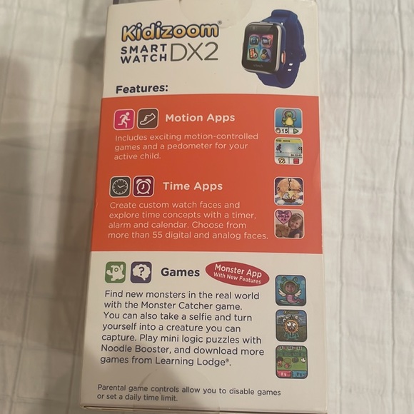 new VTECH kidizoom smart watch DX2 blue dual cameras the smartest watch for kids - Picture 10 of 11